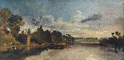 Joseph Mallord William Turner The Thames near Walton Bridges Spain oil painting artist